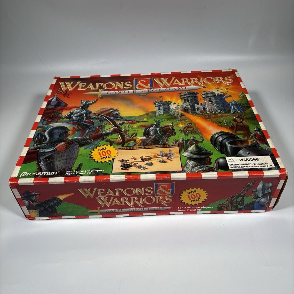 Vintage Weapons & Warriors Castle Siege Game 1996 Pressman #9705 Near Complete - Picture 13 of 15